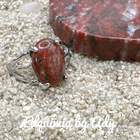 Alquimia by Ady Red Stone Ring - Picture 1 of 4